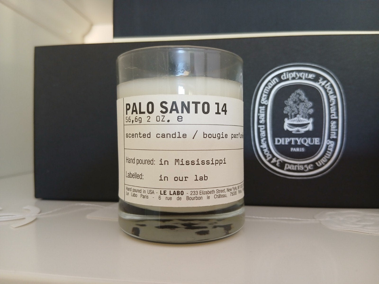 Gloednieuwe Le Labo small candle Palo Santo 14 voor €18,99, Ophalen of Verzenden, Nieuw, Kaars