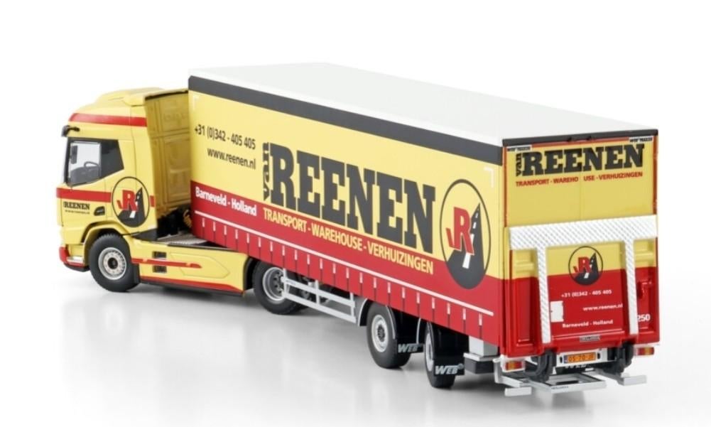 WSI DAF XD + BOX TRAILER - VAN REENEN, Hobby en Vrije tijd, Modelauto's | 1:50, ., Nieuw, Ophalen of Verzenden, Bus of Vrachtwagen