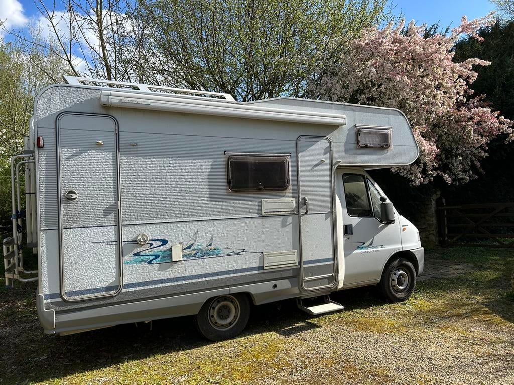 Fiat Ducato Dethleffs Globetrotter camper 2,5 TDi (1997), Alkoof, Ringverwarming, Fiat, Luifel