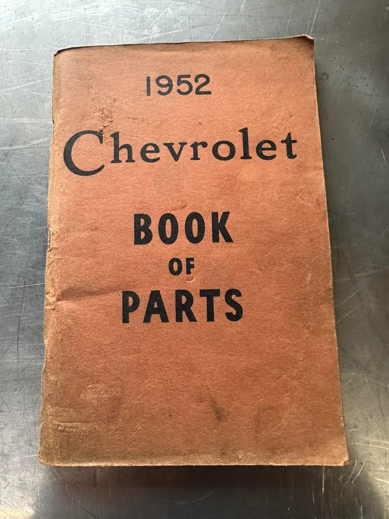 Chevrolet 1952 onderdelen boek, Ophalen of Verzenden