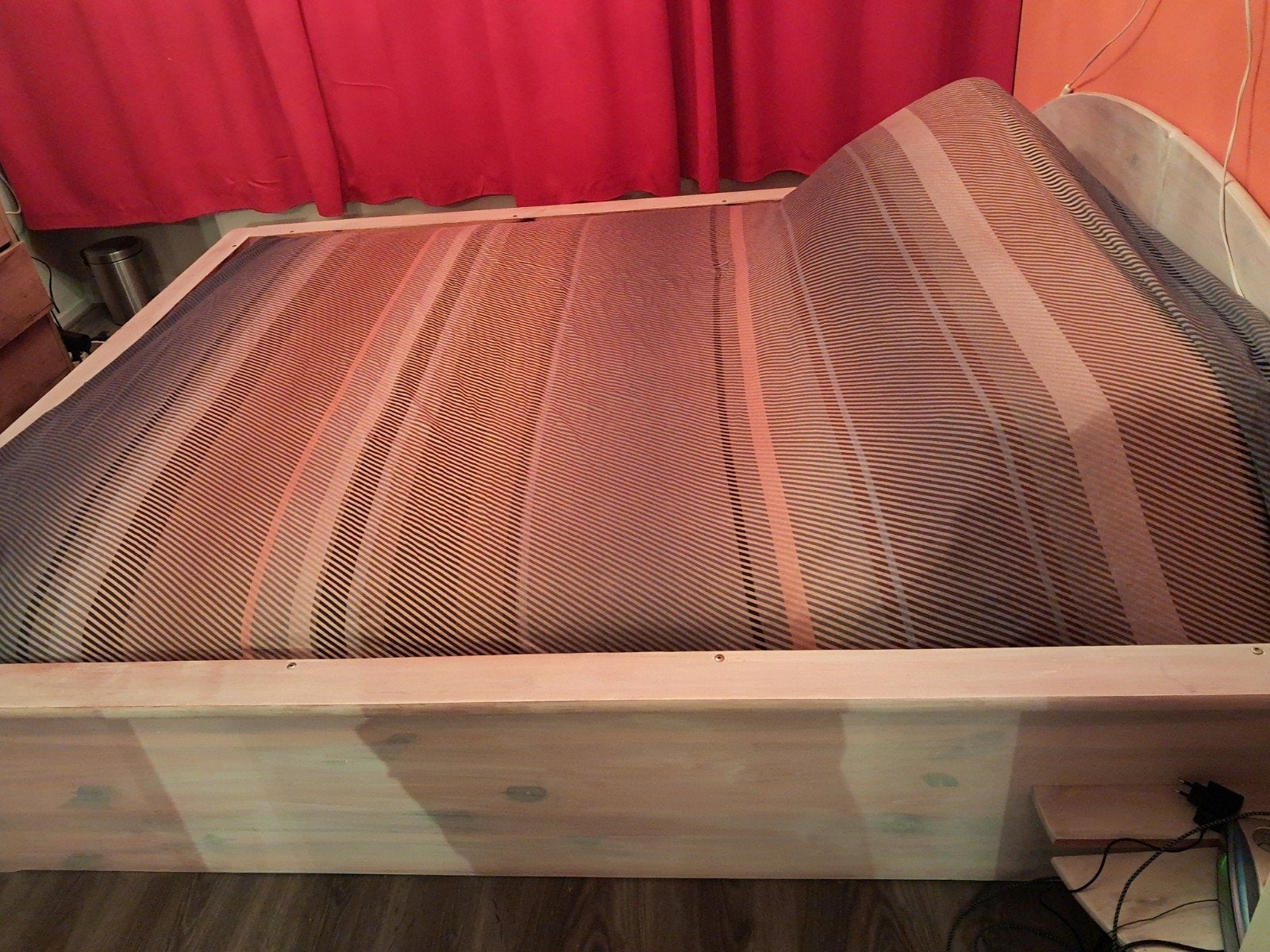 Gratis hardside waterbed 160x200, Ophalen, Gebruikt, Tweepersoons, 200 cm