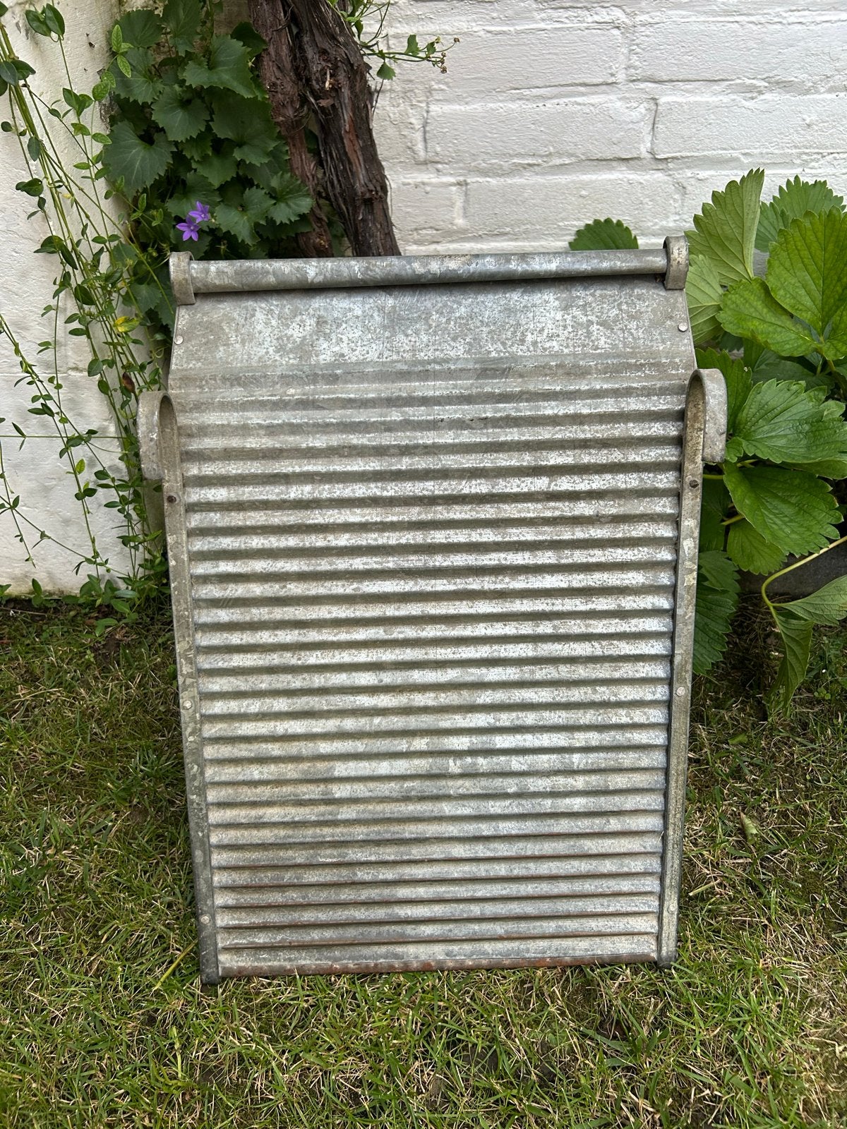 Antieke zinken wasbord - Decoratief item, Ophalen of Verzenden