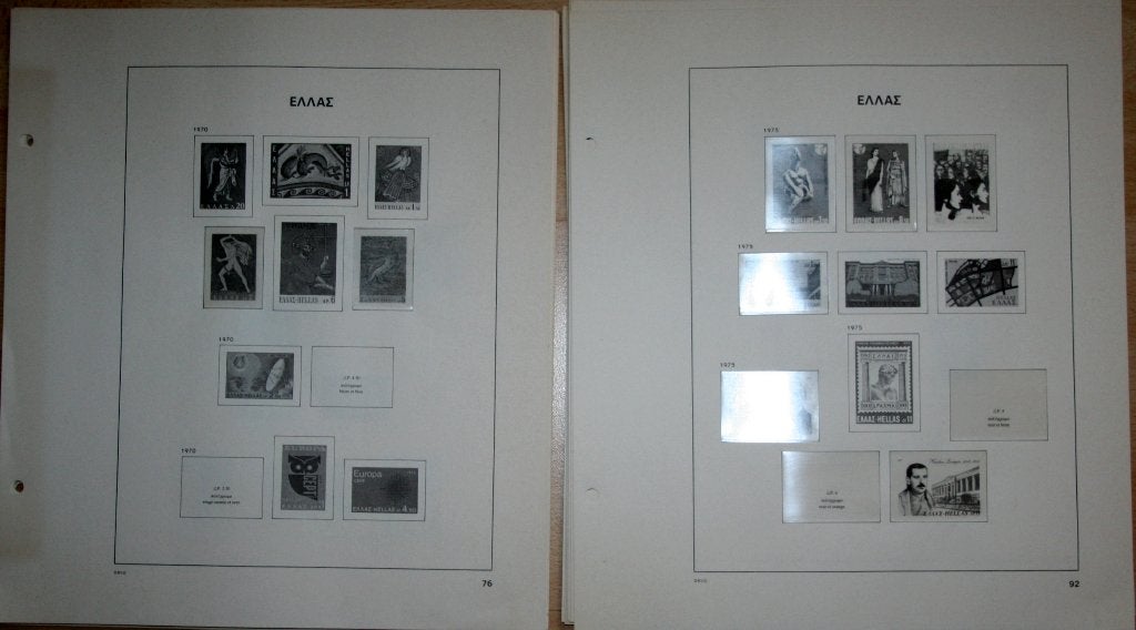 Griekenland losse DAVO bladen van 1970 t/m 1989, Ophalen of Verzenden, Verzamelalbum