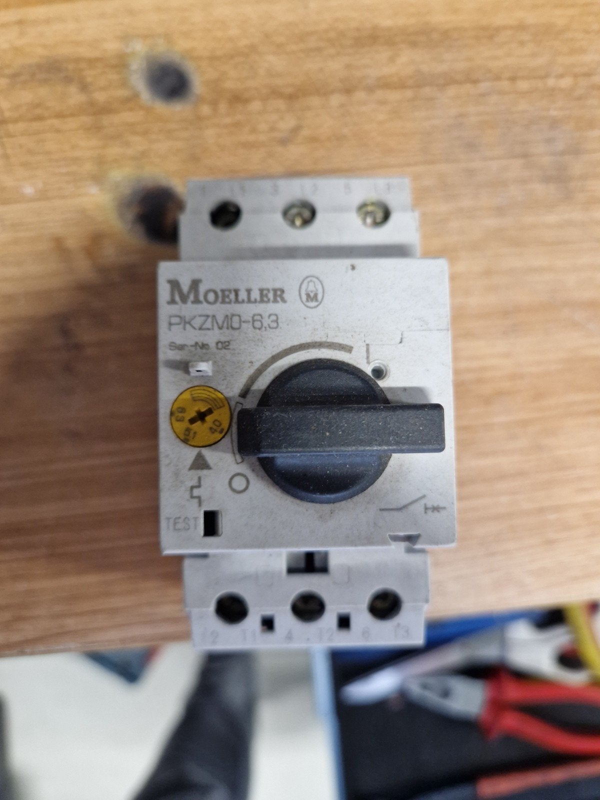 Moeller PKZM0-6,3 Motorbeveiligingsschakelaar, Ophalen of Verzenden, Gebruikt, Overige merken, Schakelaar