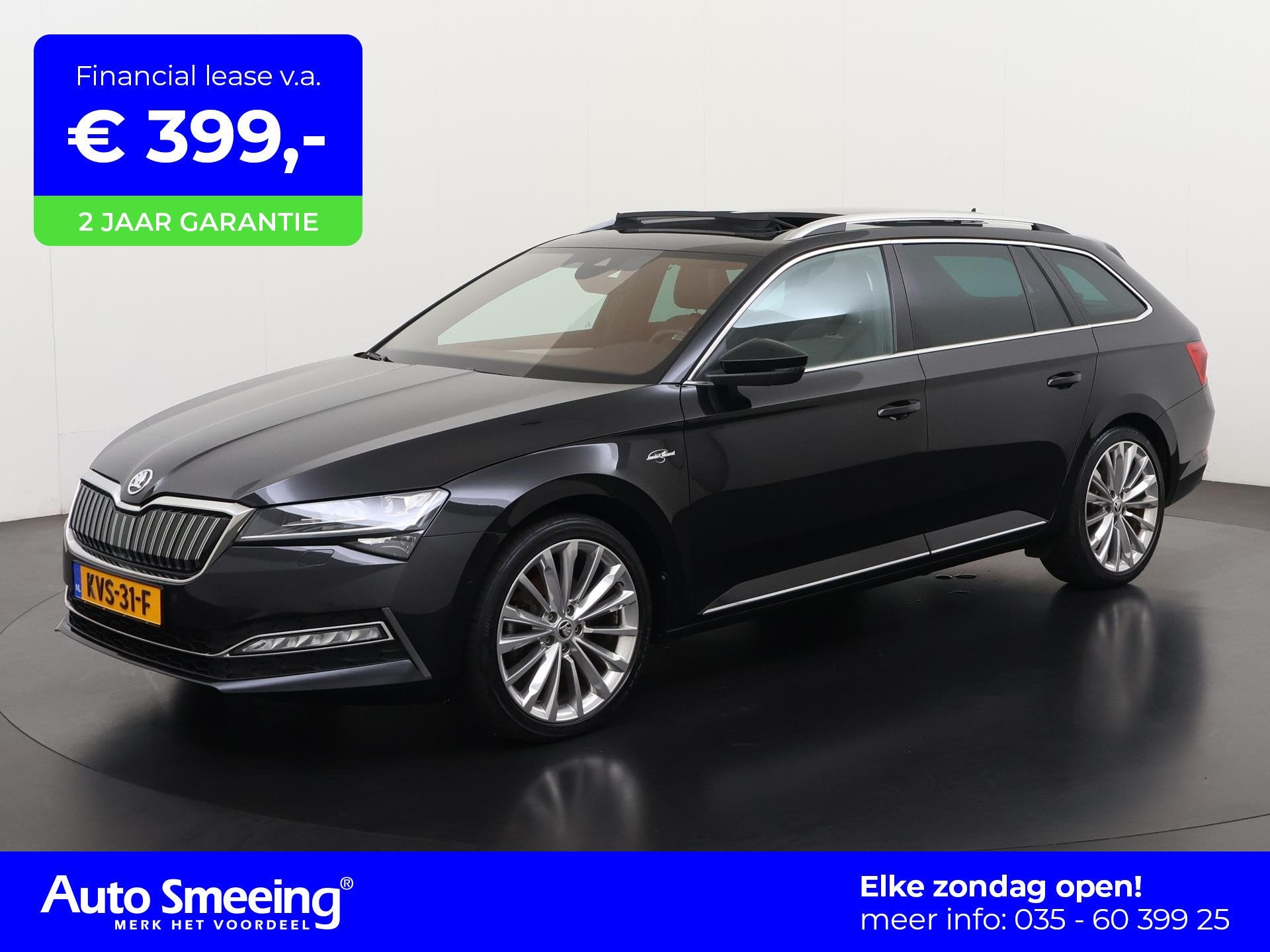 Skoda Superb Combi 1.4 TSI iV Laurin & Klement | Panoramadak, Auto's, 12 maanden, Euro 6, 4 cilinders, Zwart