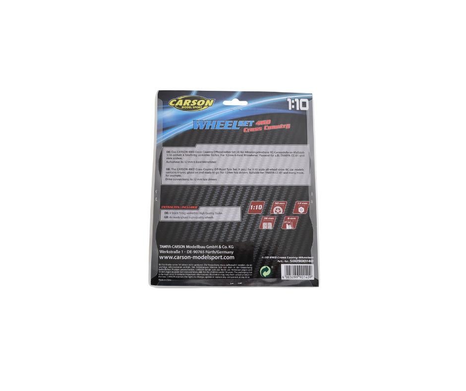 Carson 900140 1/10 Off-Road Cross Country bandenset (4), Hobby en Vrije tijd, Ophalen of Verzenden, Nieuw, Overige schalen, Elektro