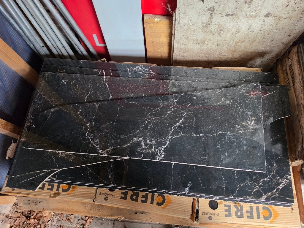 Vloertegel  Navarti Negro Marmerlook 60  120 Cm, Ophalen, 60 cm of meer, Nieuw, Minder dan 5 m²