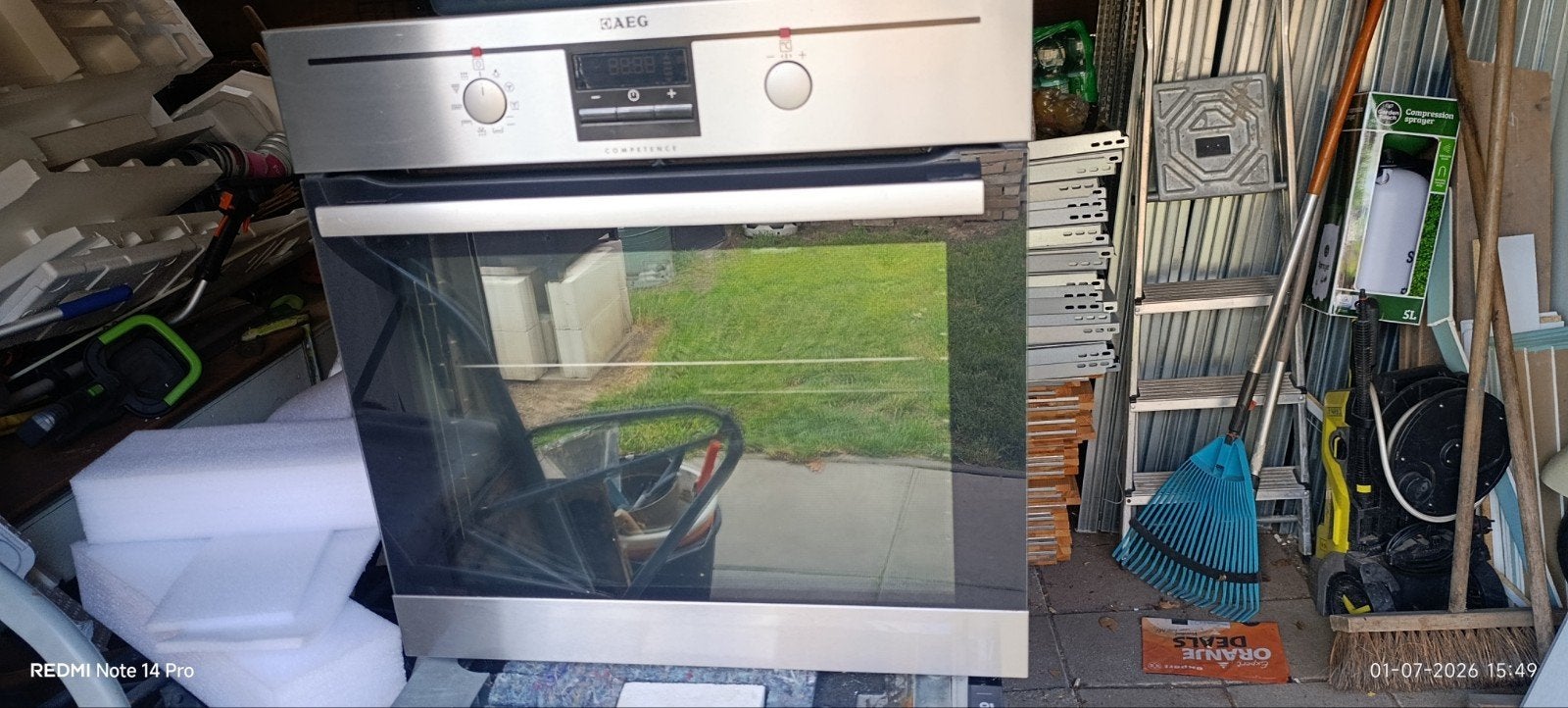 AEG COMPETENCE Inbouw Oven - Zilver/Zwart, Witgoed en Apparatuur, Ovens, Ophalen, Oven, Zo goed als nieuw, Inbouw