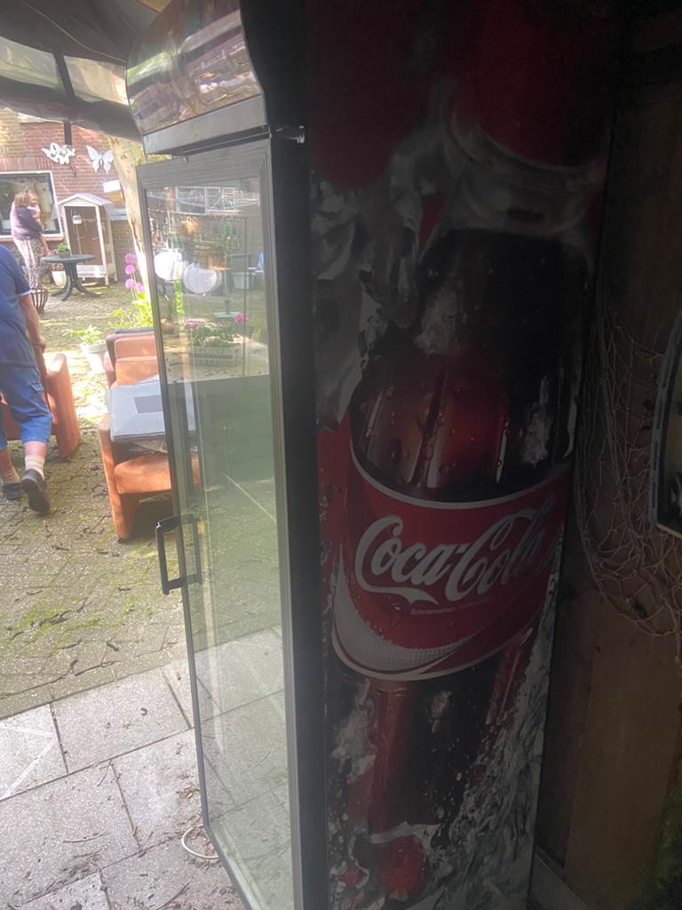 Coca cola koelkast, Witgoed en Apparatuur, Koelkasten en IJskasten, Ophalen, Zonder vriesvak, 200 liter of meer, 160 cm of meer
