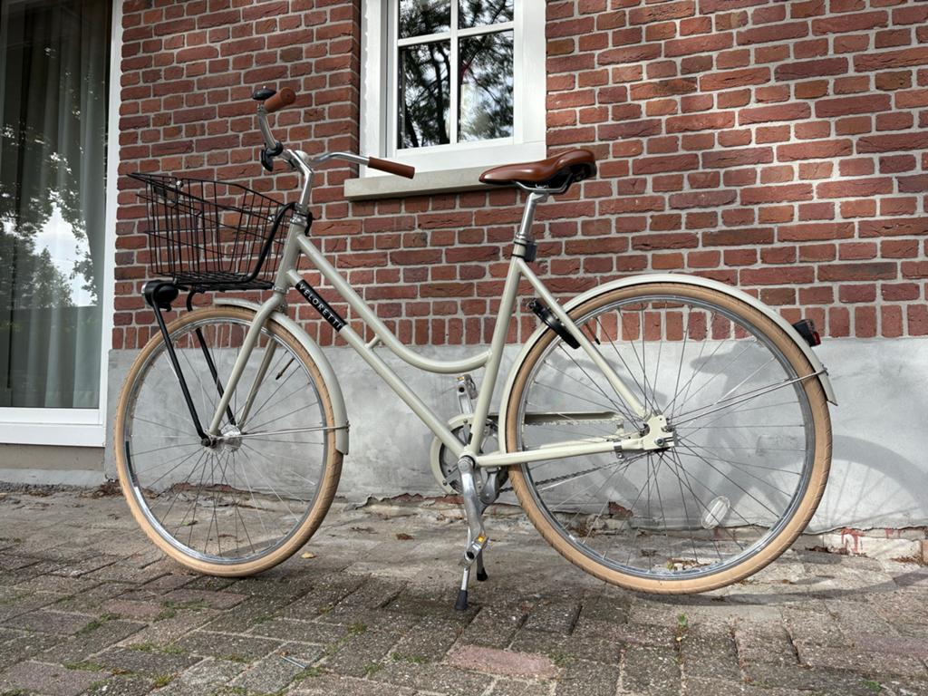 Veloretti Robyn + mand, Terugtraprem, Zo goed als nieuw, 50 tot 53 cm, Ophalen