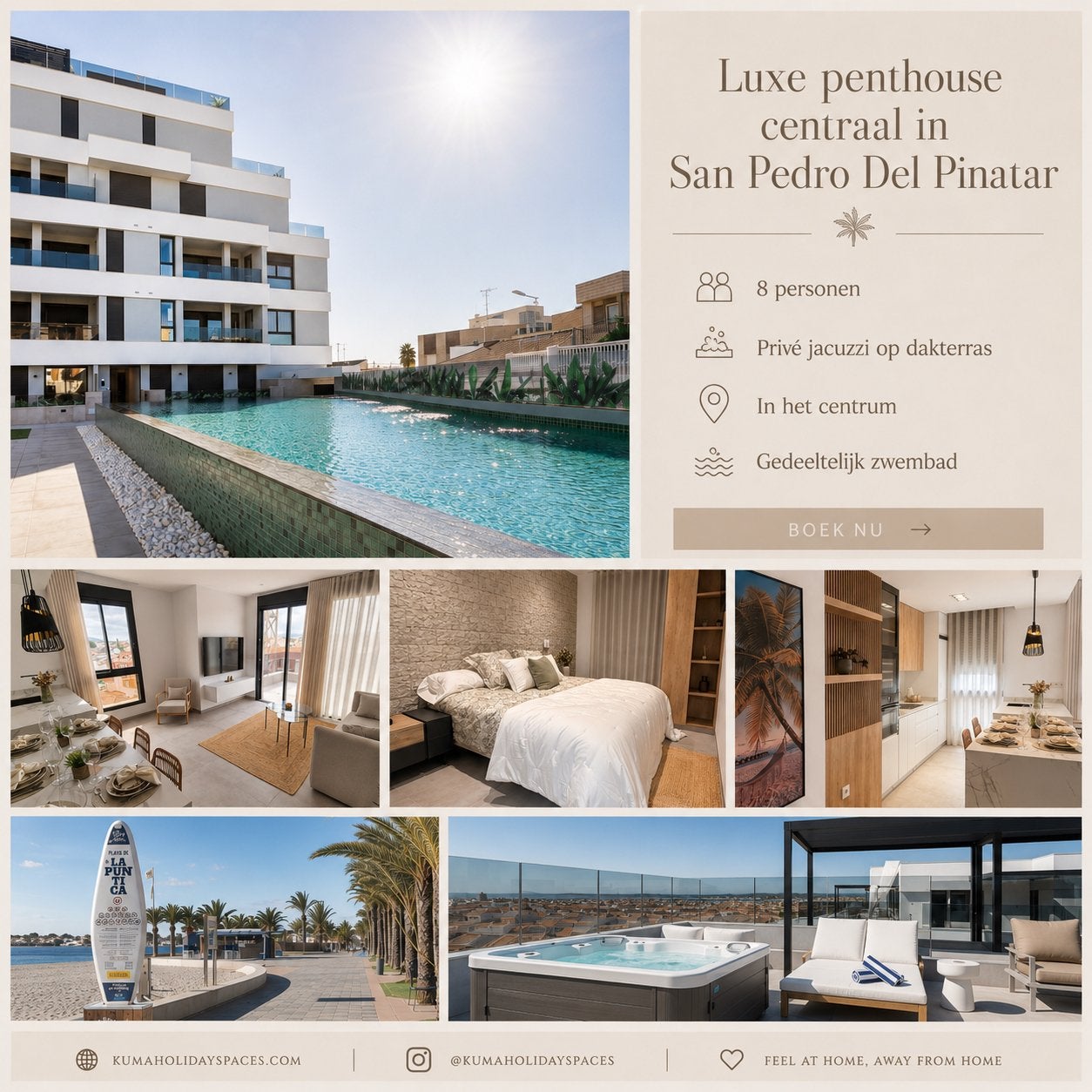 LAST MINUTE!! Luxe Penthouse Jacuzzi | San Pedro del Pinatar, Wasmachine, Appartement, Stad, Costa's overige
