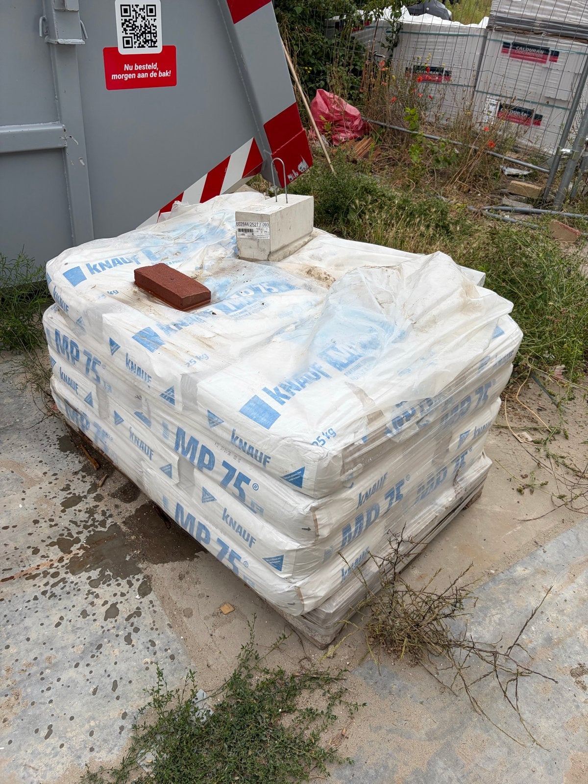 15 zakken Knauf MP 75 pleistergips, Ophalen, Nieuw, Overige typen
