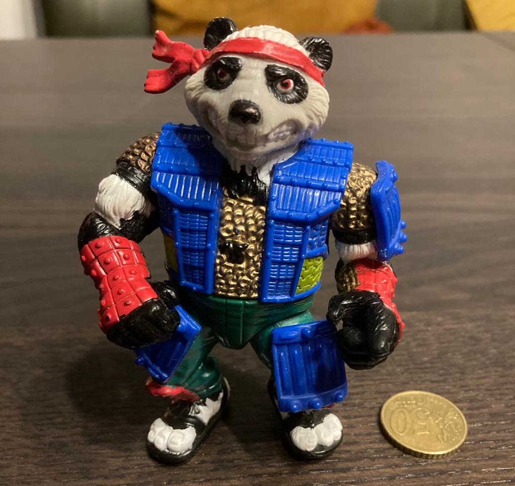 Vintage 1990 Panda Khan Teenage Mutant Ninja Turtles, Ophalen of Verzenden, Zo goed als nieuw