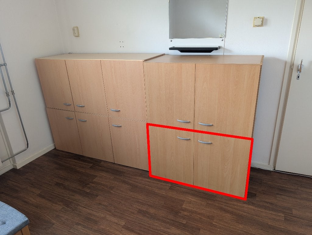 Kledingkast opzetkast (2-deurs) onder, Huis en Inrichting, Kasten | Kledingkasten, Gebruikt, 150 tot 200 cm, 50 tot 100 cm, 50 tot 75 cm