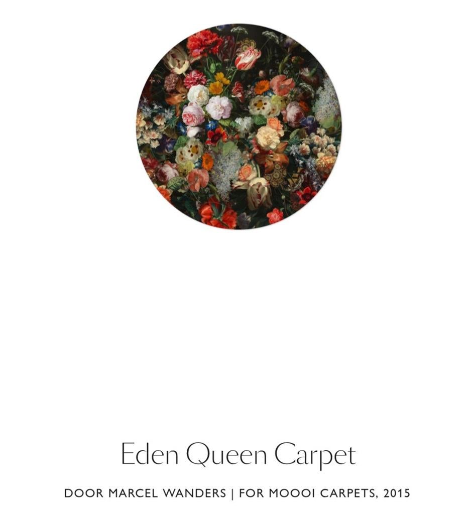 Moooi Eden Queen Vloerkleed - Marcel Wanders - Rond 250cm, Ophalen of Verzenden, 200 cm of meer, Modern, Klassiek, Bloemenprint, Design