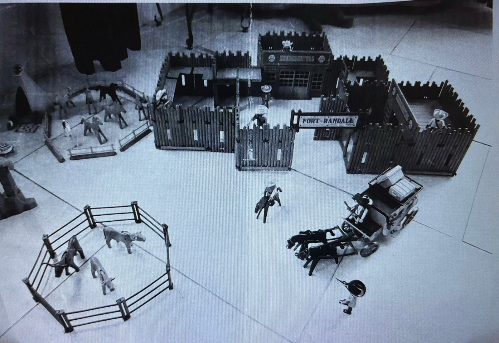 Grote Playmobil Fort Randall set met extra's, Gebruikt, Gebouw, Complete set, Historisch