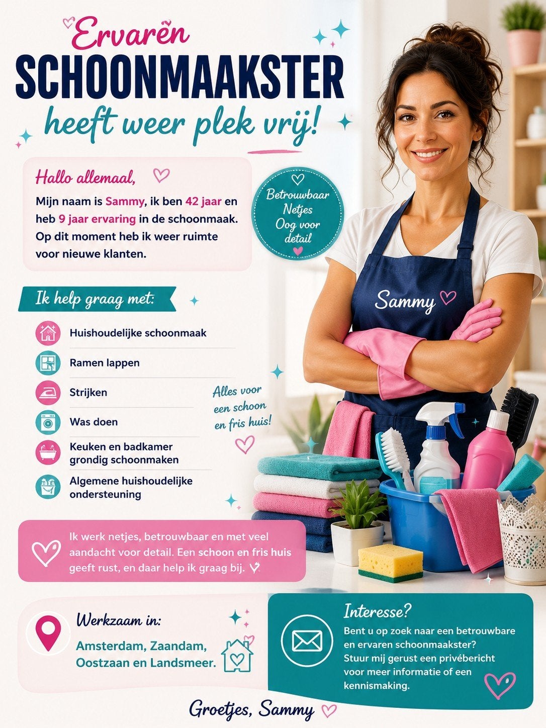 ik heb nog plek voor u huisje, Vacatures, Vacatures | Schoonmaak en Facilitaire diensten, Overige uren, Overige niveaus, Vanaf 10 jaar