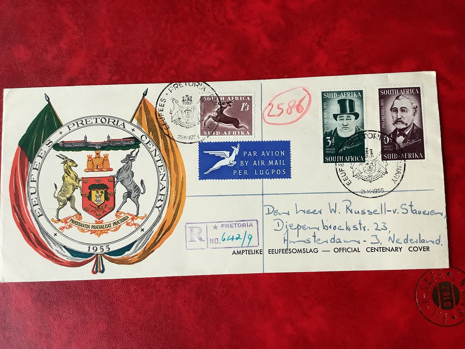 Enveloppe Zuid - afrika, Postzegels en Munten, Ophalen of Verzenden