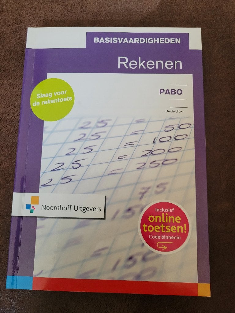 Basisvaardigheden Rekenen, Boeken, Zo goed als nieuw, Noordhoff Uitgevers, Beta, HBO