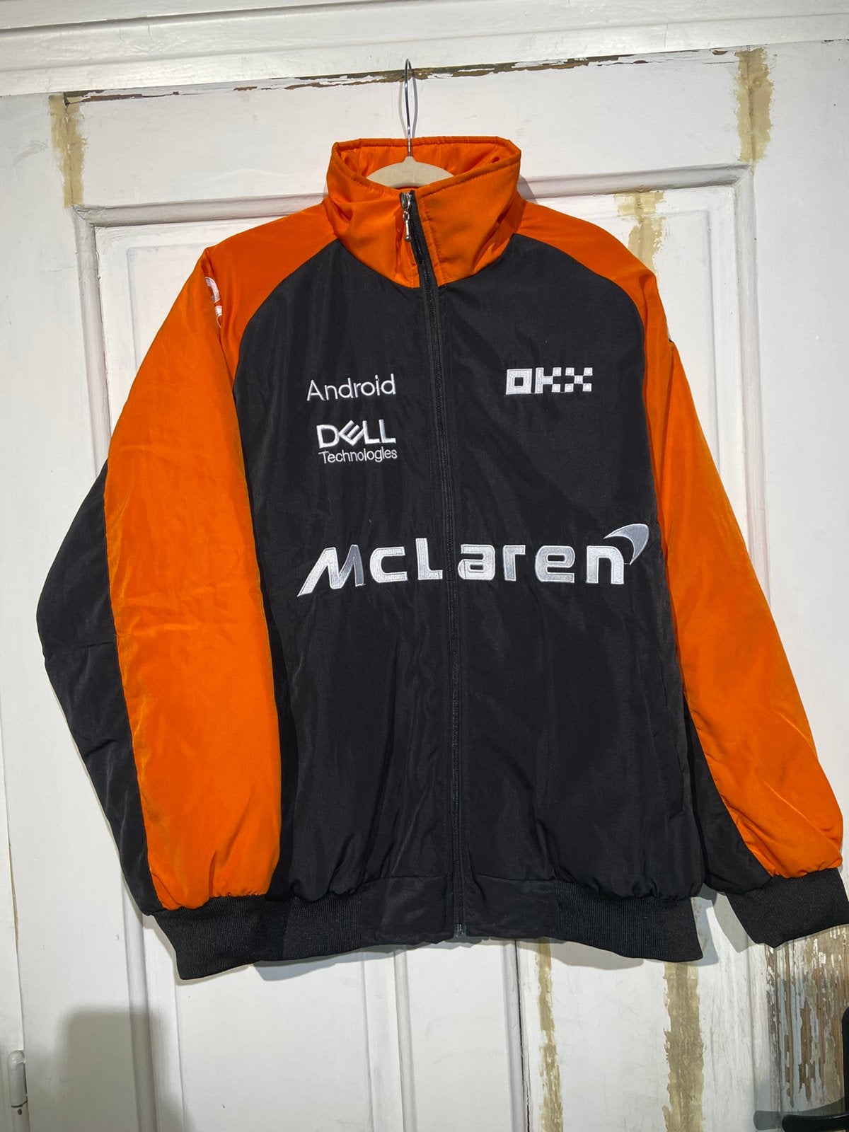 McLaren Racing-fanjas (maat XL) Vintage oranje, Ophalen of Verzenden, Zo goed als nieuw, Maat 56/58 (XL), Oranje