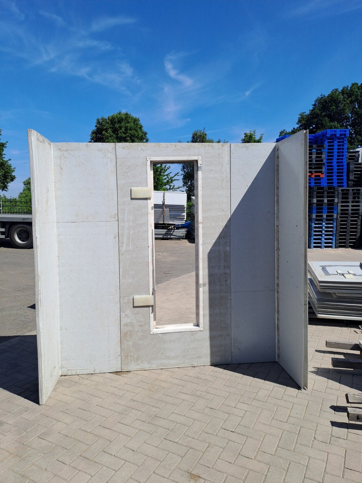 Kunststof panelen / platen deuren en ramen en L elementen, Doe-het-zelf en Verbouw, Platen en Panelen, Ophalen, Gebruikt, Overige materialen