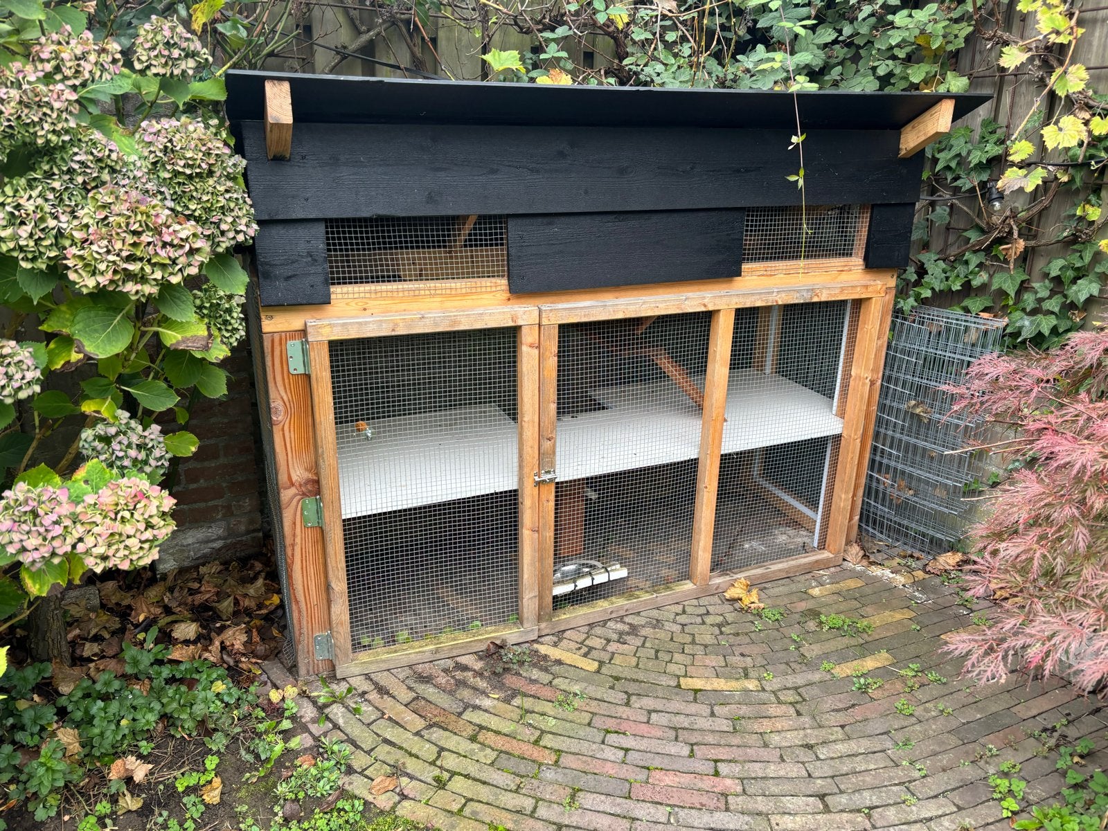 Stevig konijnenhok met drie verdiepingen en buitenren, Ophalen, 90 cm of meer, Chinchilla, Hok