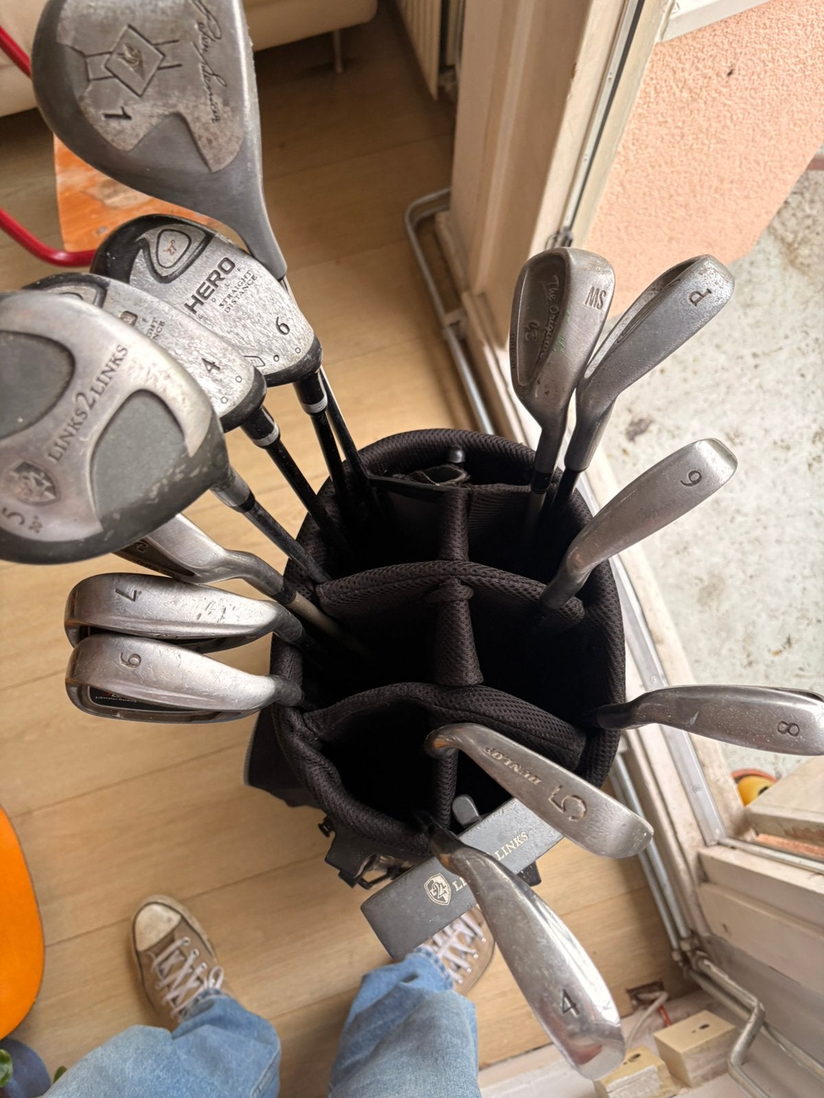 Complete golfset rechtshandig – 13 clubs + Bullet golftas