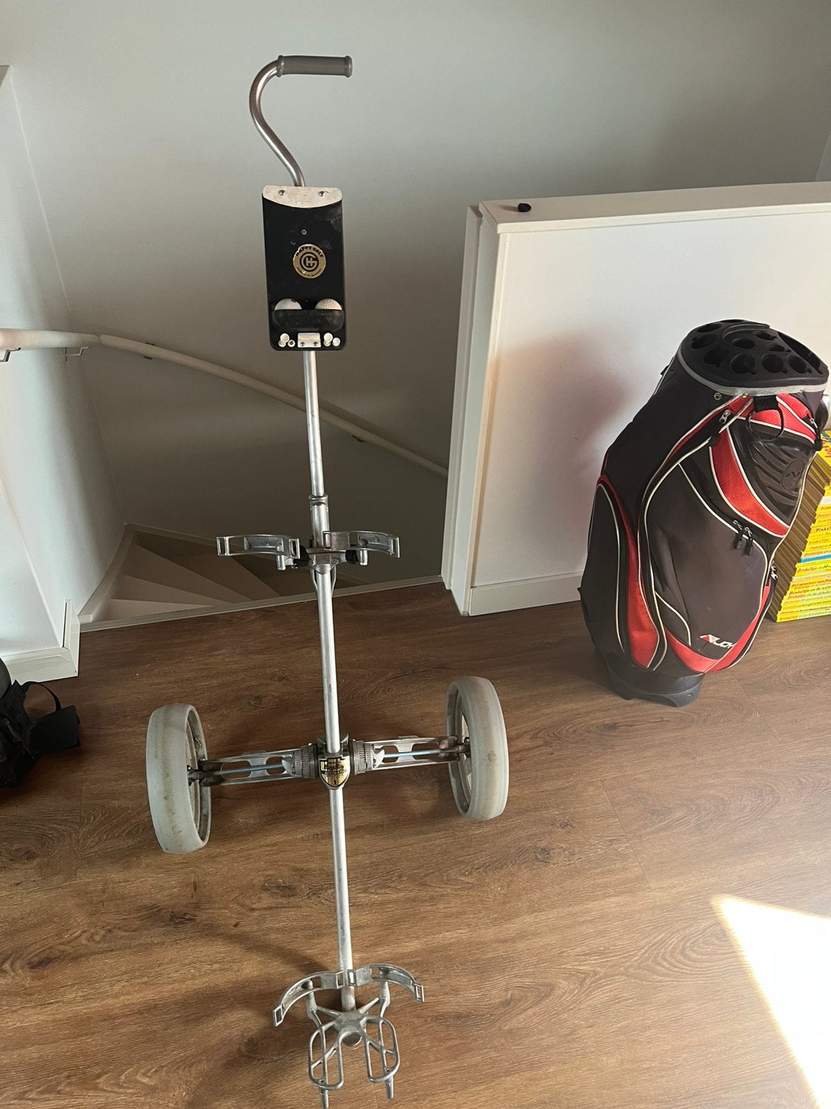 Bag boy trolley golf bruwning boy, Ophalen of Verzenden, Golfkar