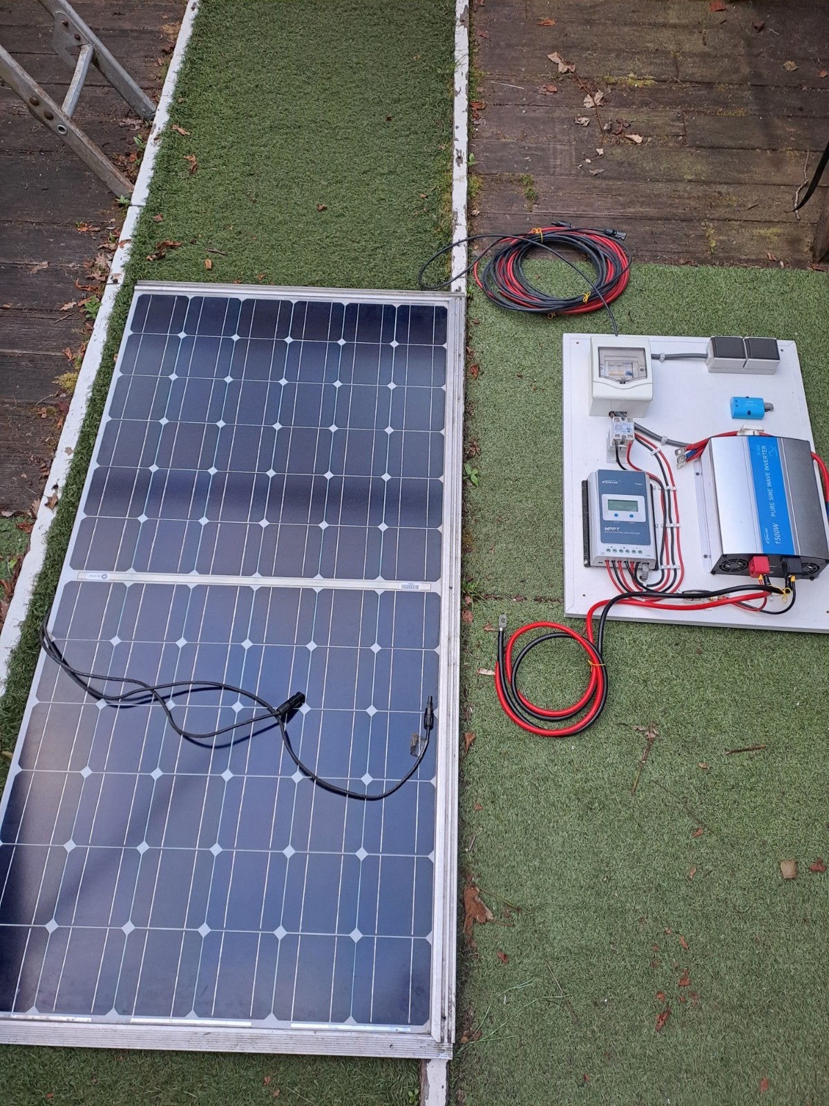 Zonnepanelen set 2x paneel, Ophalen
