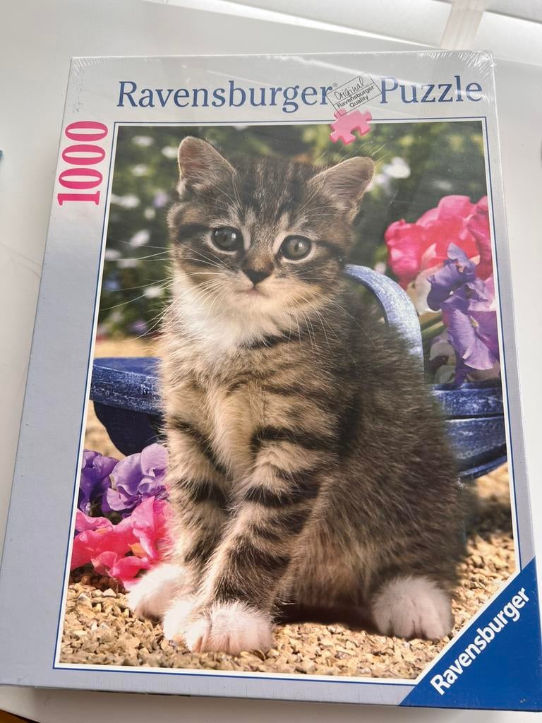 Puzzel dieren kat nieuw, Ophalen of Verzenden, 500 t/m 1500 stukjes, Nieuw, Legpuzzel