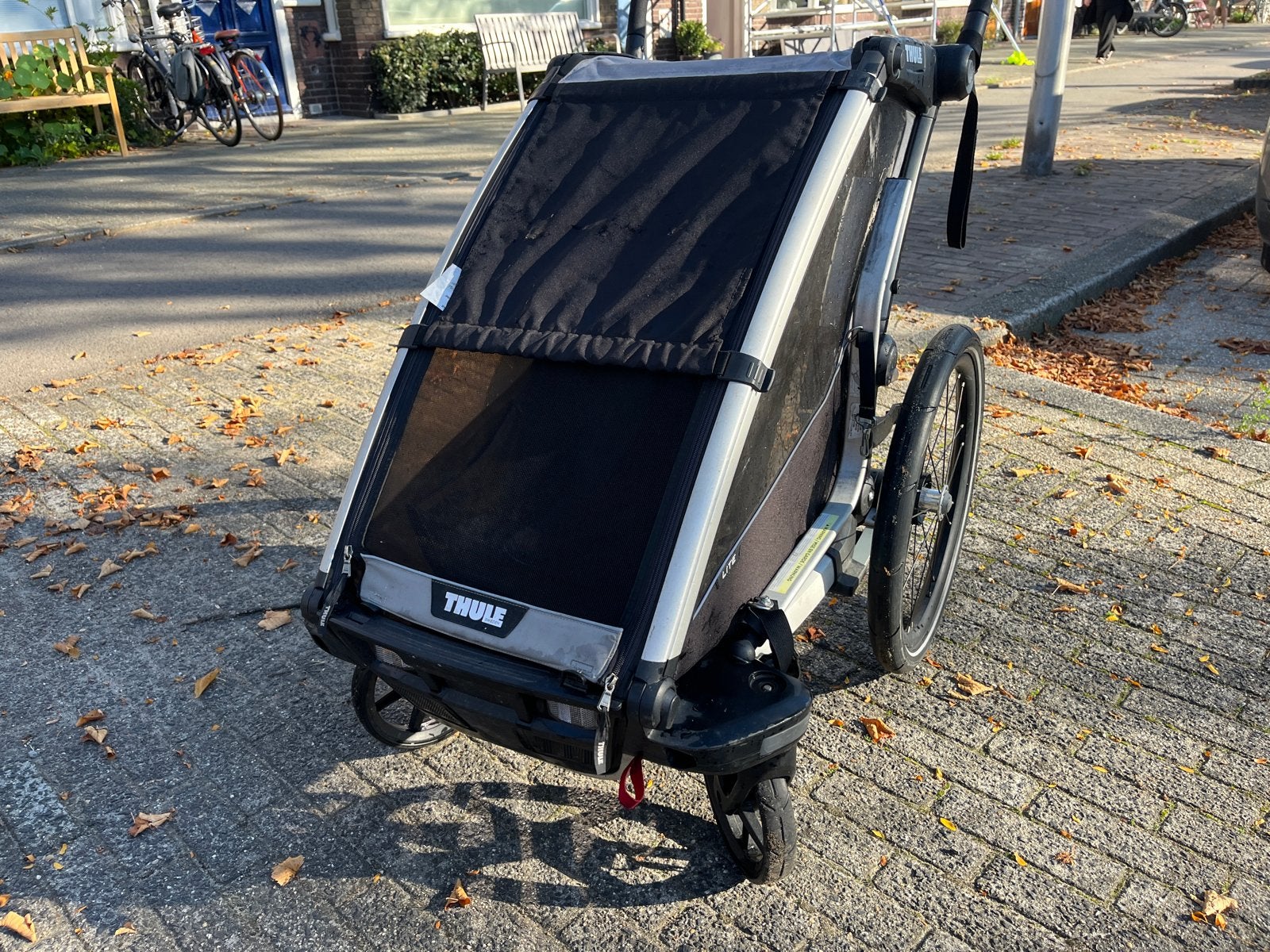 Thule Lite 1 fietskar met baby- en peuteraccessoires, Ophalen, Gebruikt, Opvouwbaar, 20 tot 40 kg