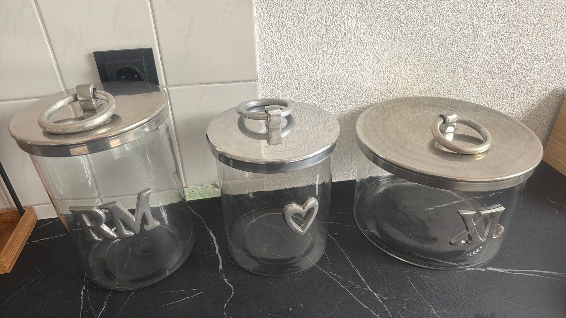 Riviera maison, Ophalen, Gebruikt, Glas, Pot, Bus of Blik