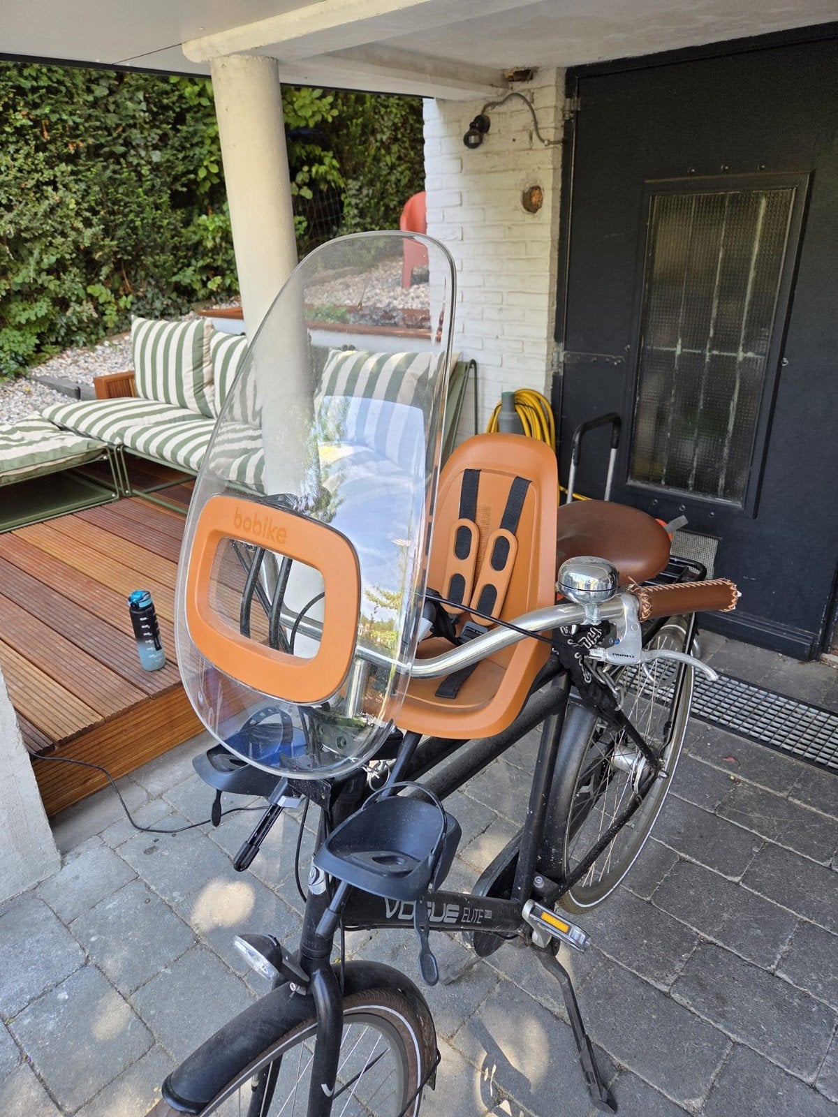 Bobike voorzitje met windscherm - Zo goed als nieuw, Ophalen, Voorzitje, Zo goed als nieuw, Bobike