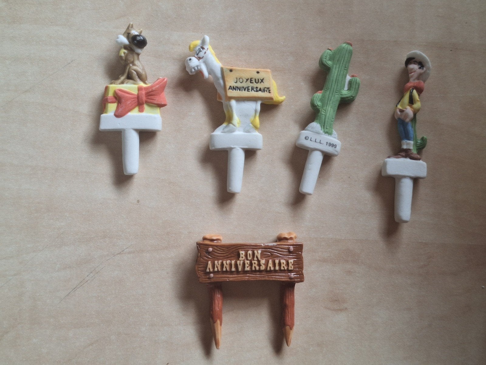 Feves set van Lucky Luke ongeglazuurd, Ophalen of Verzenden