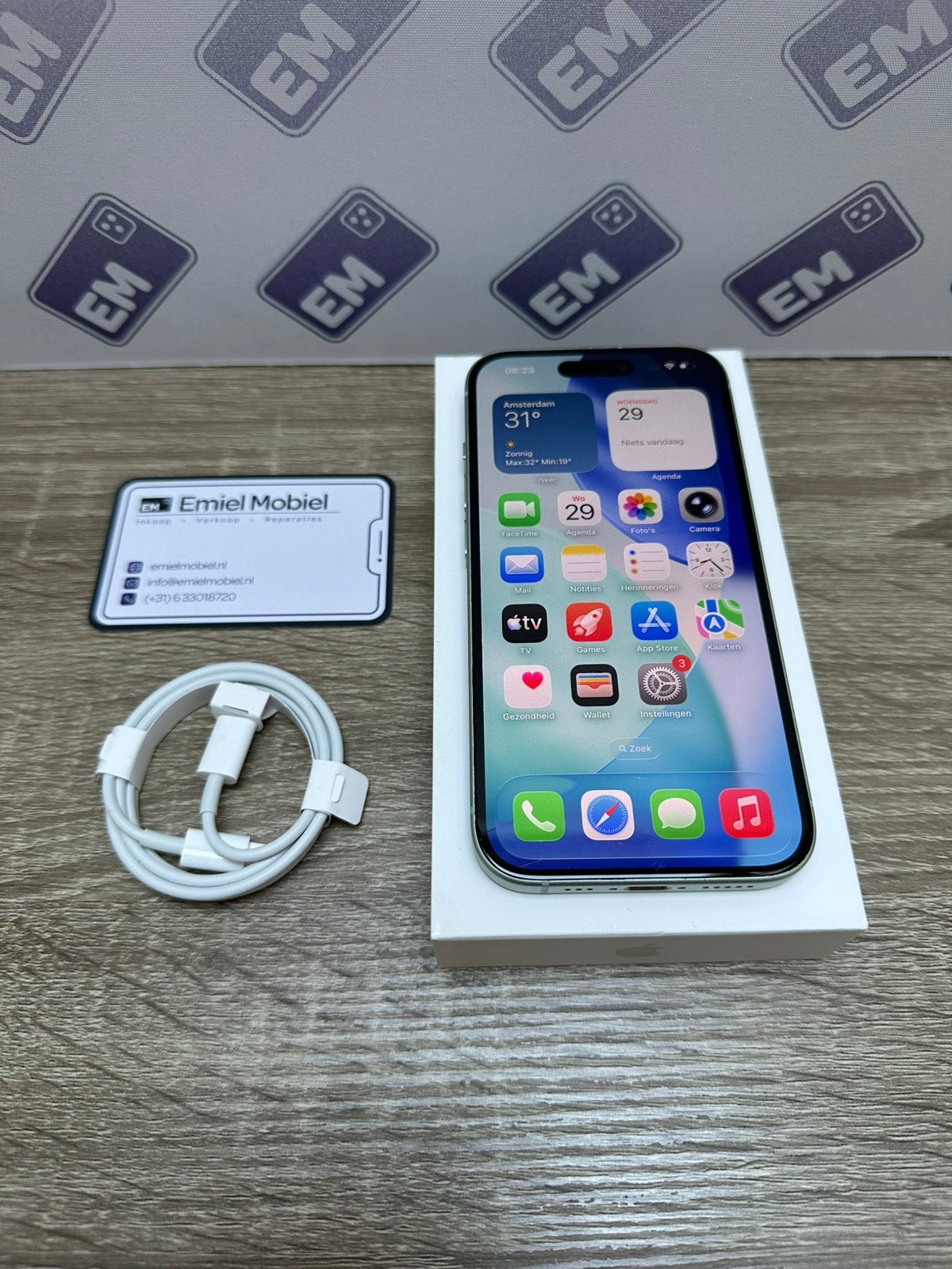 iPhone 15 - 256GB / batterij 100% / garantie, 256 GB, Gebruikt, IPhone 15, Ophalen of Verzenden