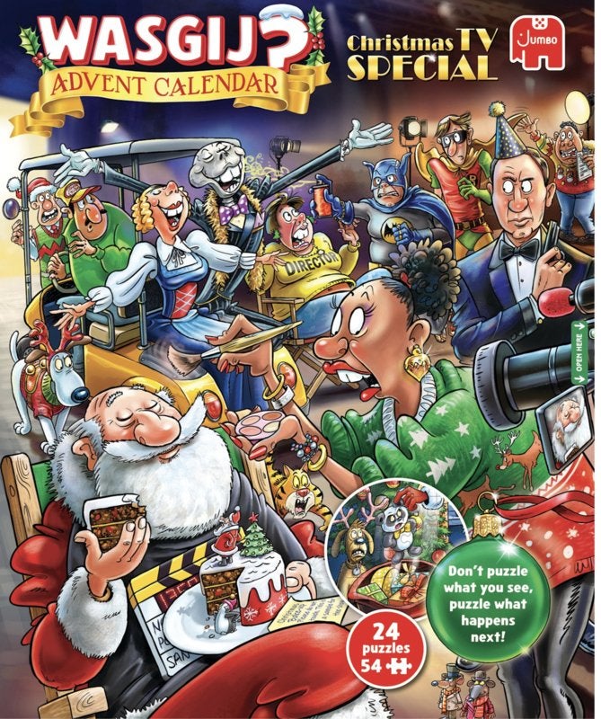 Wasgij - Advent Kalender 2026 - 24x54 stukjes, Ophalen of Verzenden, 500 t/m 1500 stukjes, Nieuw, Legpuzzel