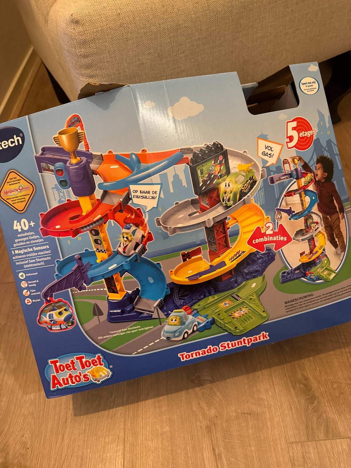VTech Toet Toet Auto's Tornado Stuntpark, Ophalen, Zo goed als nieuw