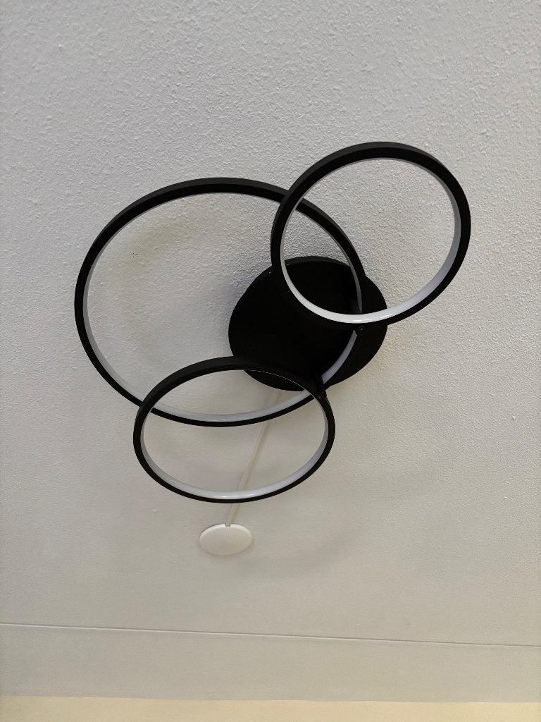 Hotel chique ring lamp, Ophalen, Zwart, Design, Zo goed als nieuw