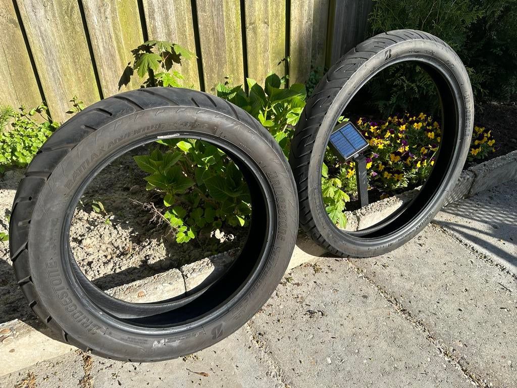 Bridgestone Battlax A41 Motorbanden 150/70 R17 & 90/90-21, Motoren, Ophalen of Verzenden, Gebruikt