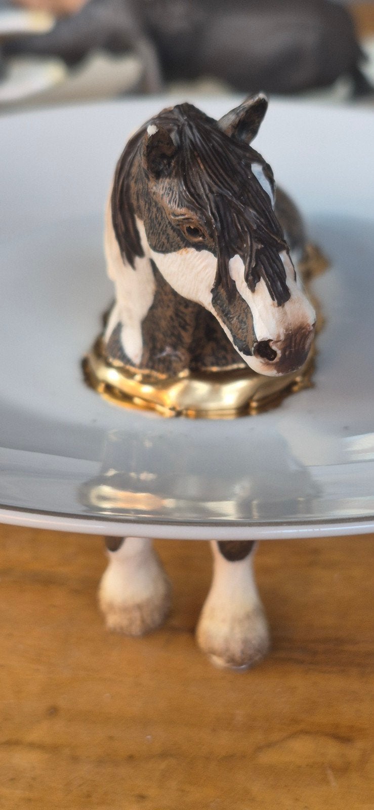 Unieke schleich "Beest en Bord", Ophalen of Verzenden, Zo goed als nieuw, Meerkleurig, Modern