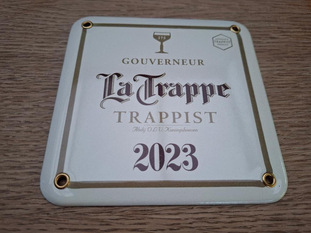 Gouverneursbord in emaille La Trappe trappist (emaillebord), Ophalen of Verzenden, Nieuw, Reclamebord, Plaat of Schild, La Trappe
