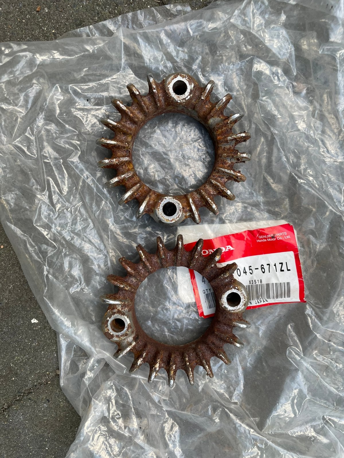 Honda cb450k cl450 uitlaat ringen flens, Motoren, Onderdelen | Oldtimers, Ophalen of Verzenden
