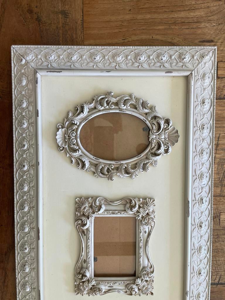 Sia fotolijst 71x36 cm, oud look, staand/hangend, Minder dan 50 cm, Gebruikt, 50 tot 75 cm, Ophalen of Verzenden