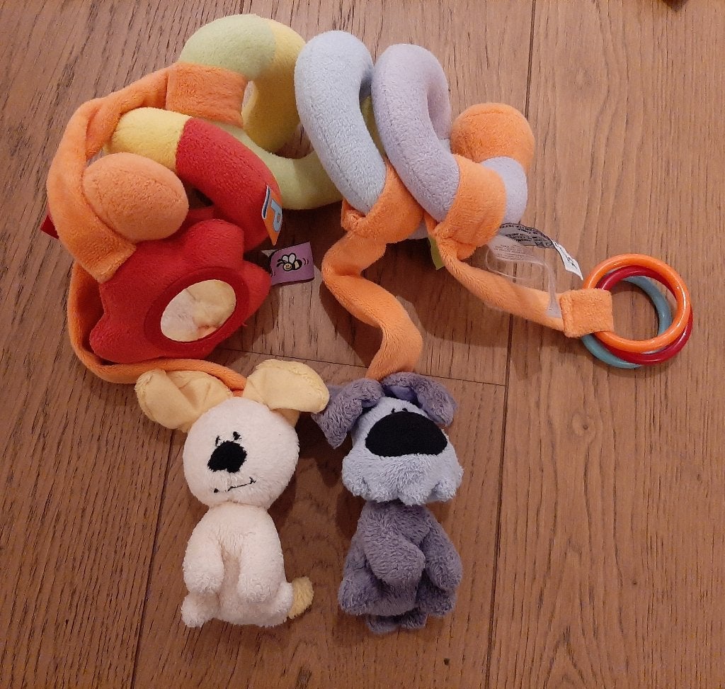 Kinderwagenspiraal/Speelgoed Woezel en Pip, Ophalen of Verzenden, Gebruikt, Jongen of Meisje