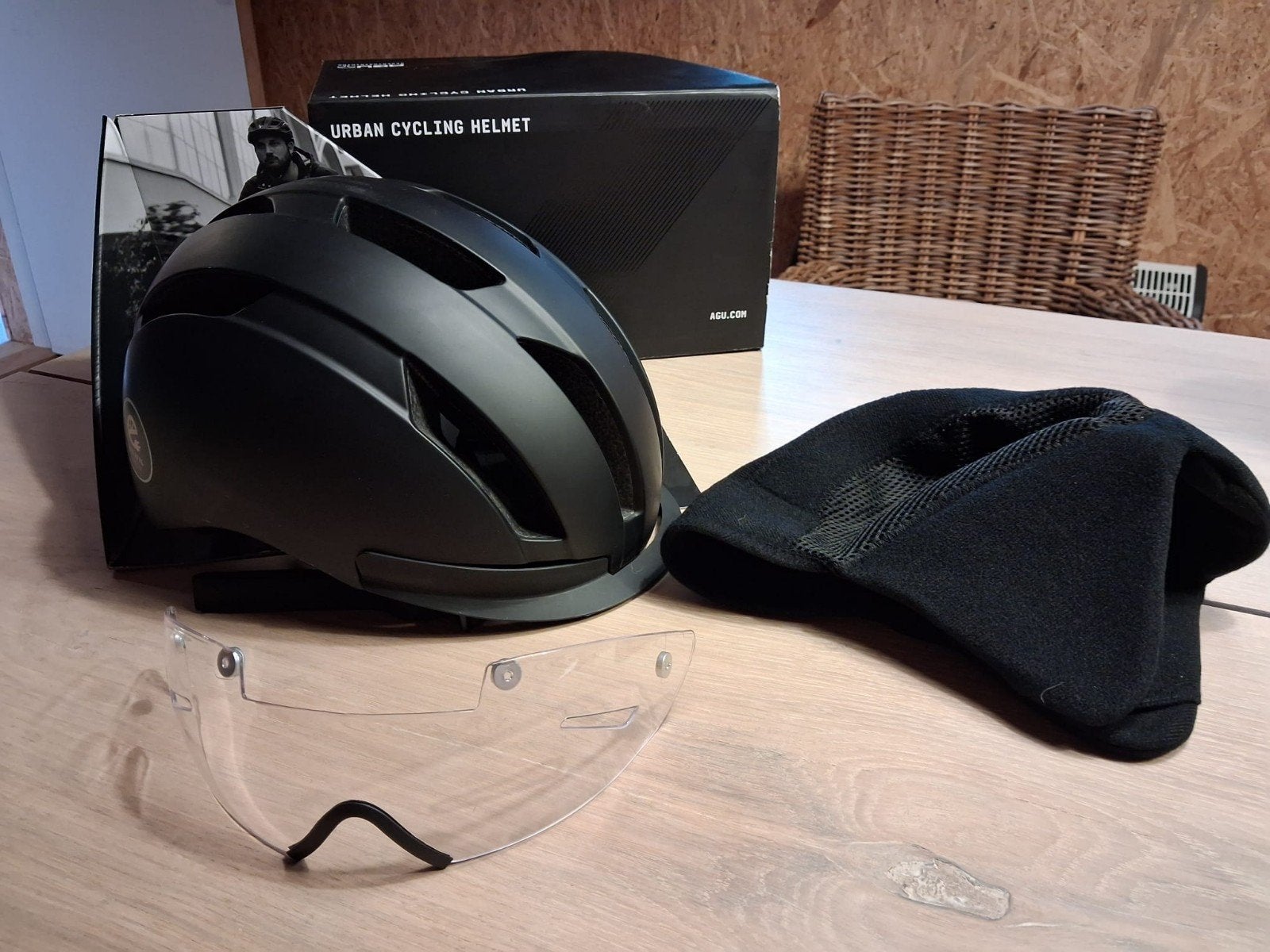 AGU Urban Pedelec Fietshelm L/XL Zwart, Ophalen, Zo goed als nieuw, L, Heer of Dame