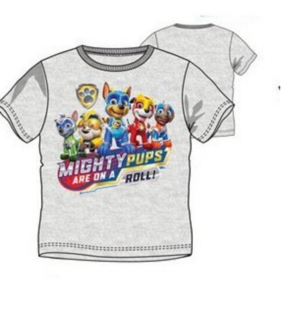 Paw Patrol T-shirt Pups - Grijs - Maat 116 - Katoen, Nieuw, Ophalen of Verzenden, Paw Patrol, Jongen