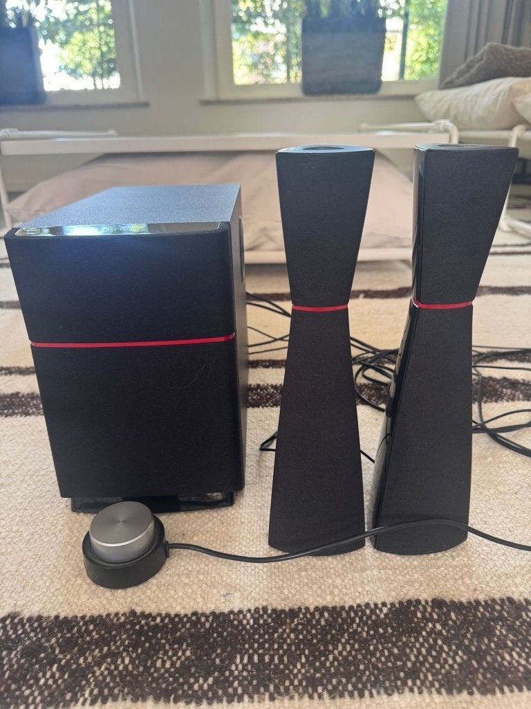 Edifier M3200 Satelit luidsprekers, subwoofer, multimediaset, Inclusief kabels, Subwoofer, Zo goed als nieuw, Minder dan 60 watt