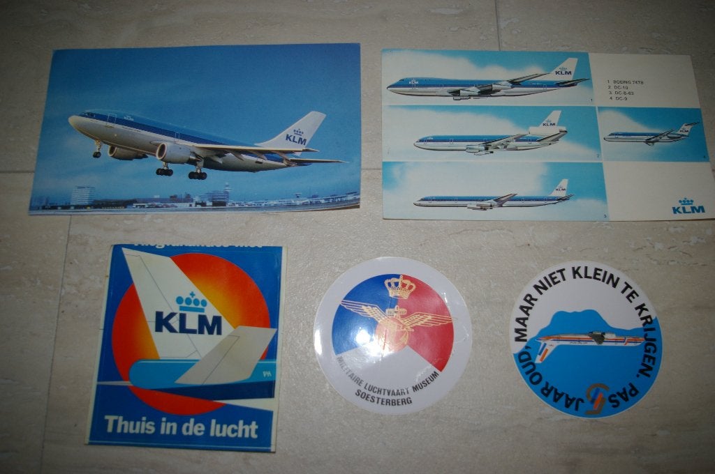 Kaarten en stickers vliegtuigen., Verzamelen, Ophalen of Verzenden, Nieuw