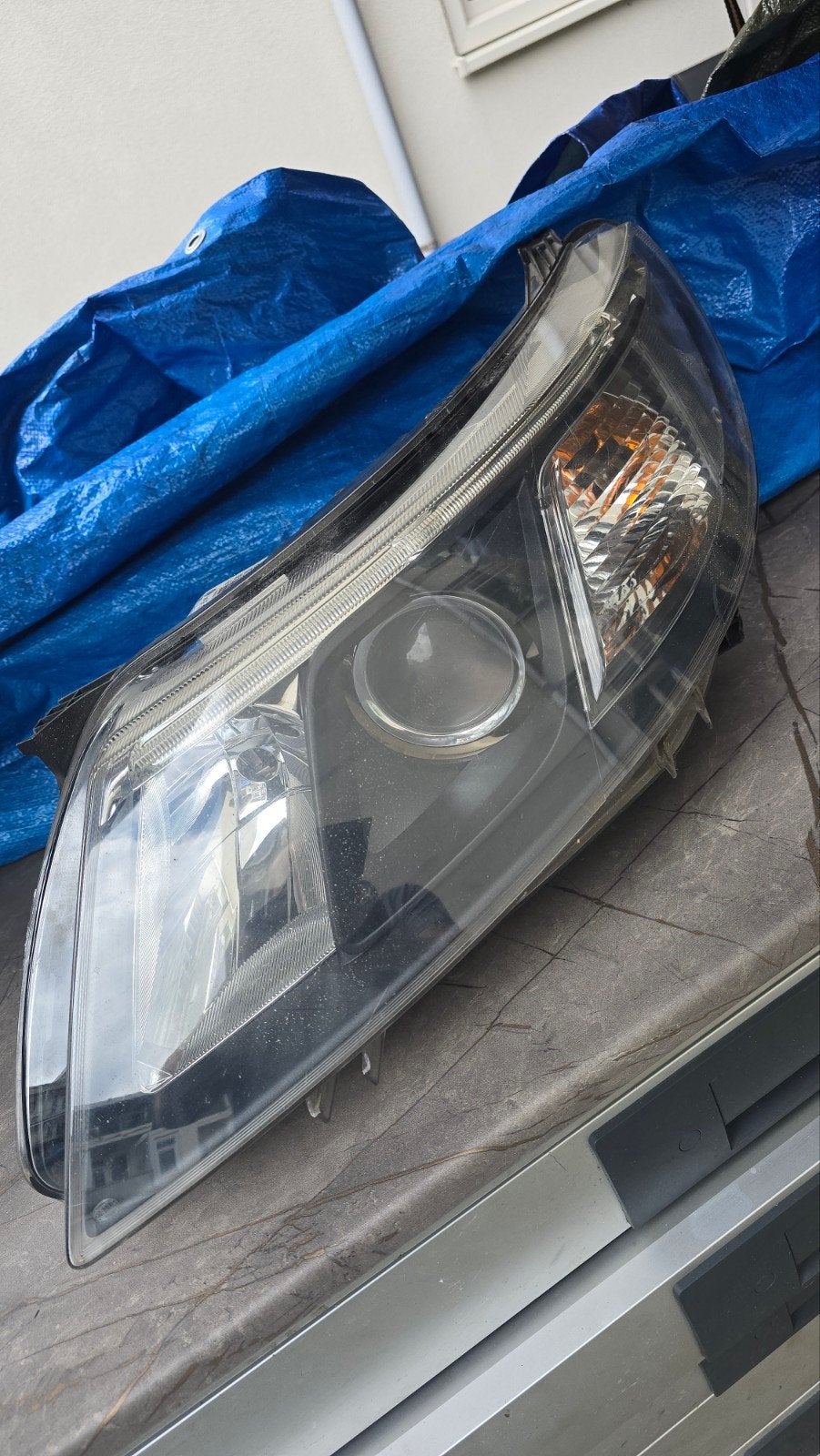 Koplamp Xenon Adaptief Links Saab 9-3SS '08-'12 Blauwe tint, Ophalen of Verzenden