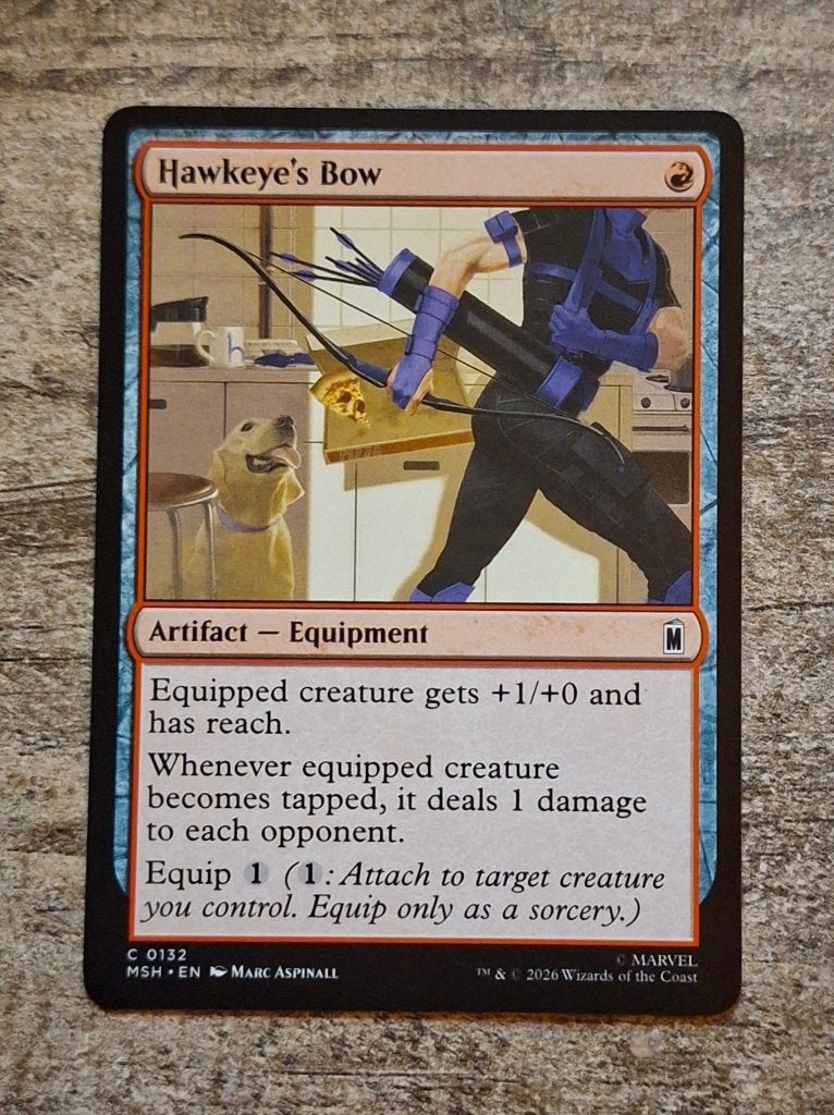 Hawkeye's Bow - Magic the Gathering, Verzenden, Zo goed als nieuw, Losse kaart